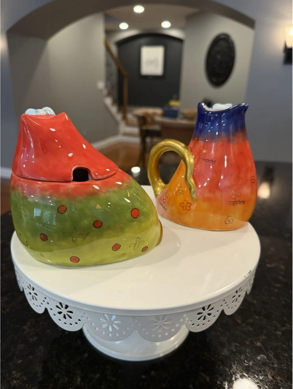 Joy Cats Studio Dreamworks Creamer &  Sugar Bowl With Lid